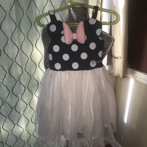 Minnie Mouse polka dot mesh dress for girls